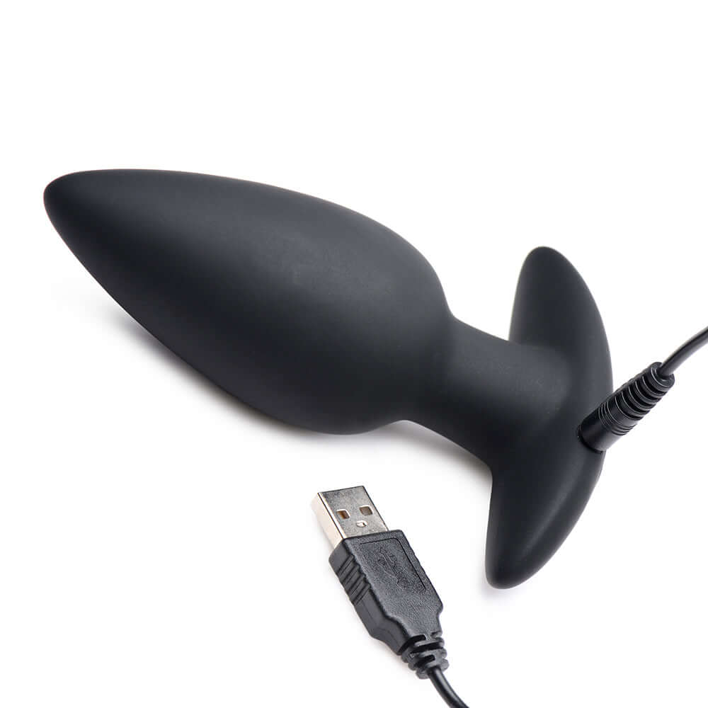 Whisperz Voice Activated 10X Vibrating Butt Plug with Remote