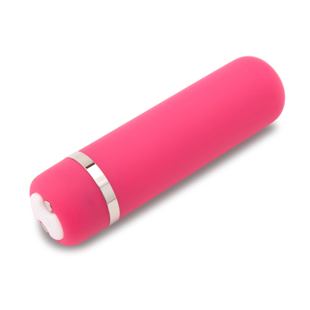 Nu Sensuelle Joie Rechargeable Silicone Bullet Pink featuring a sleek silicone design and powerful vibrations.