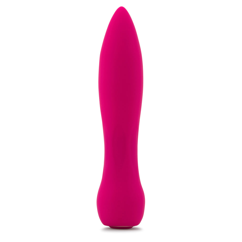 Nu Sensuelle Bobbii Rechargeable Silicone Bullet Magenta - sleek silicone bullet vibrator in vibrant magenta.
