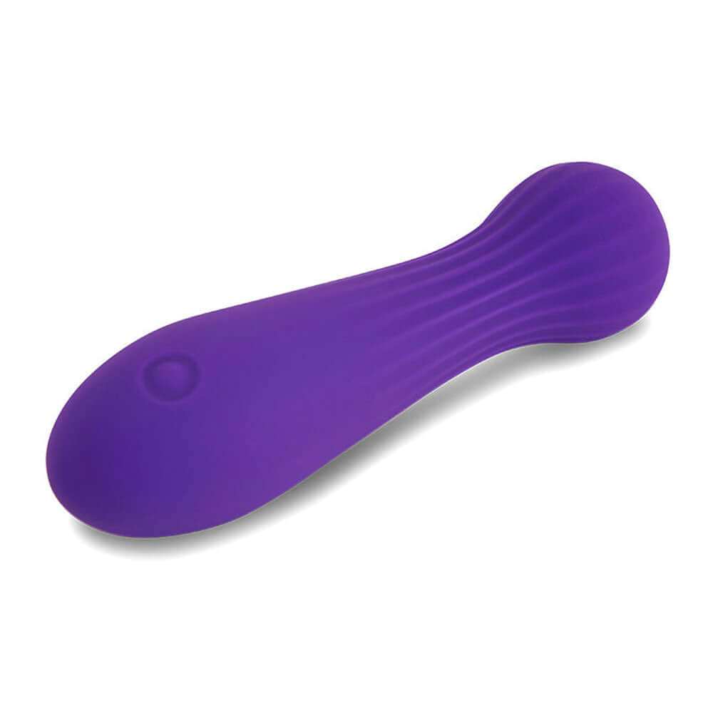 NU Sensuelle Sola Nubii Flexible Bullet Purple - ergonomic bullet vibrator with a curved design for targeted stimulation.