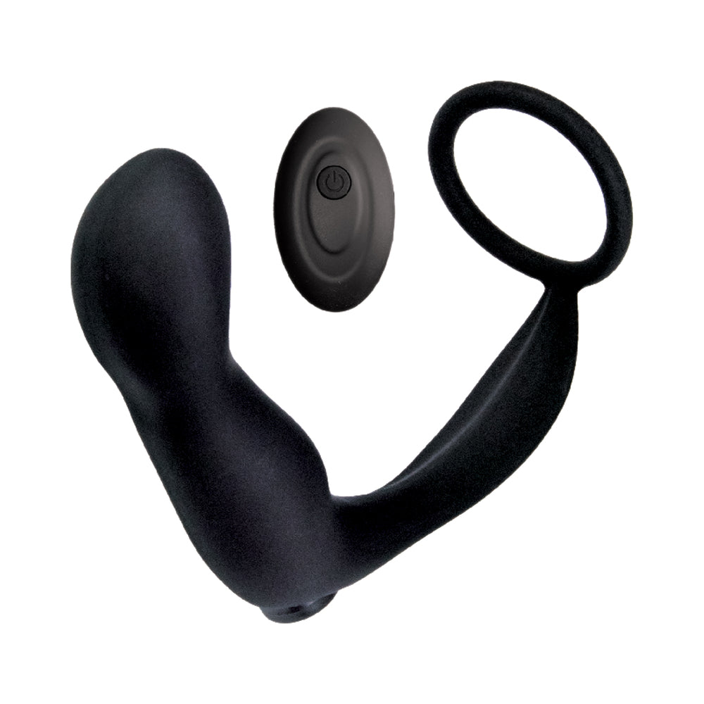 Ass-Sation Remote Contoured Anal Plug Black