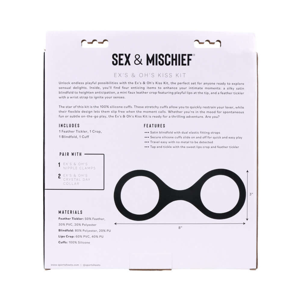 Sportsheets Sex & Mischief Ex's & Oh's Kiss Kit