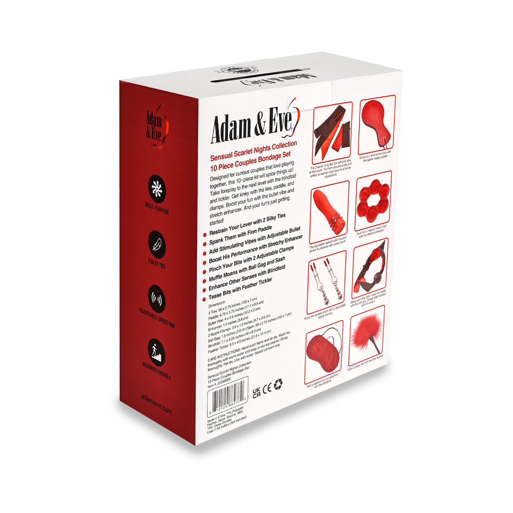 Adam & Eve Sensual Scarlet Nights Collection