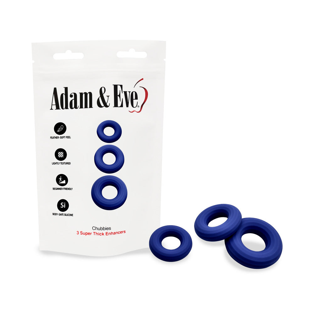 Adam & Eve Chubbies Penis Rings (Bag Packaging)