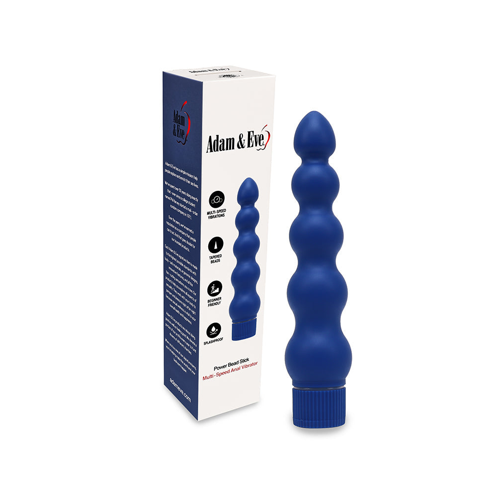 Adam & Eve Vibrating Power Bead Stick Vibrator - Box