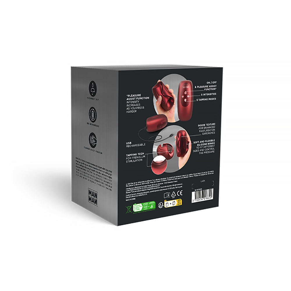 MAN WAN Sub One Tapping Stimulator Velvet Red