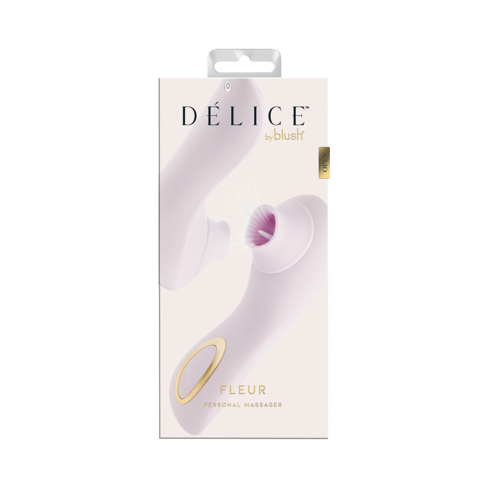 Delice Fleur Clitoral Fluttering & Suction Personal Massager Barely Purple