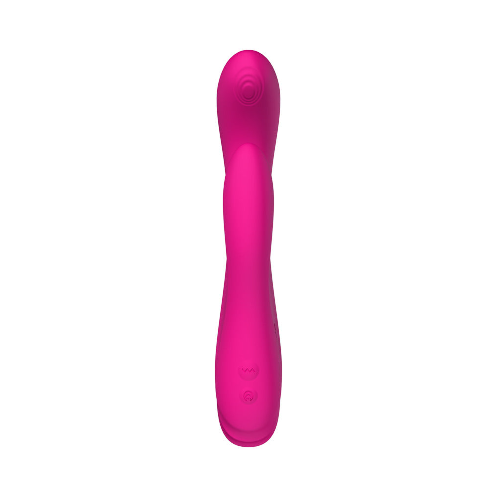Lovense OSCI 3 Rechargeable Silicone G-Spot Vibrator With Clitoral Stimulator - Pink