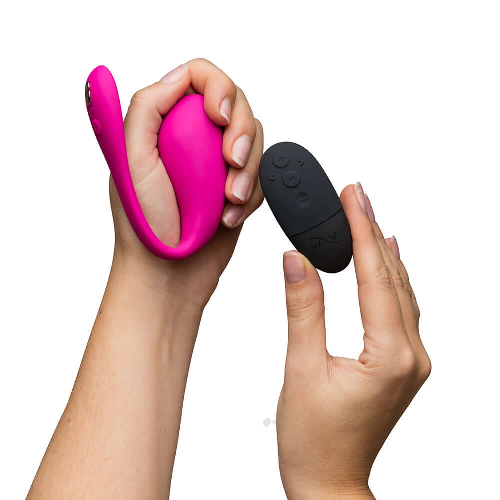 We-Vibe Jive 2 Silicone Rechargeable Wearable G-Spot Vibrator with Remote Control - Electric Pink