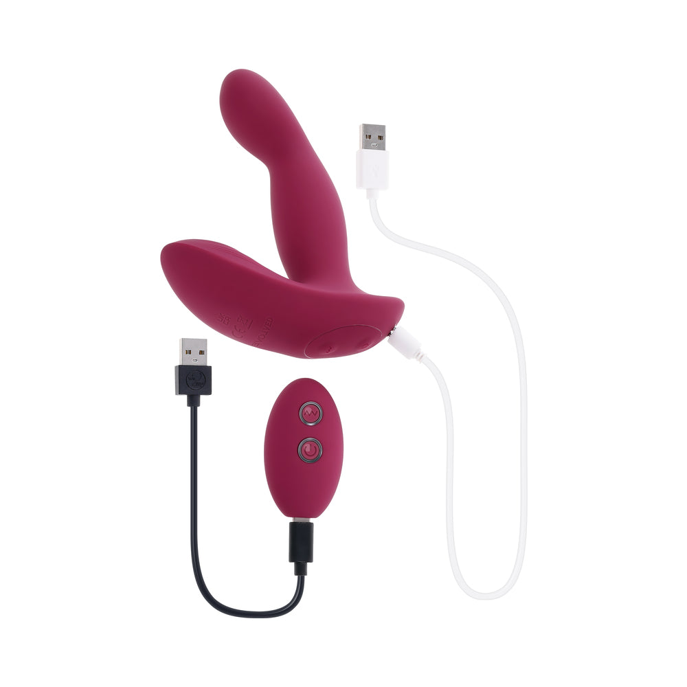 Evolved Come On Over Rechargeable Silicone Remote-Controlled Come-Hither Vibrator Burgundy