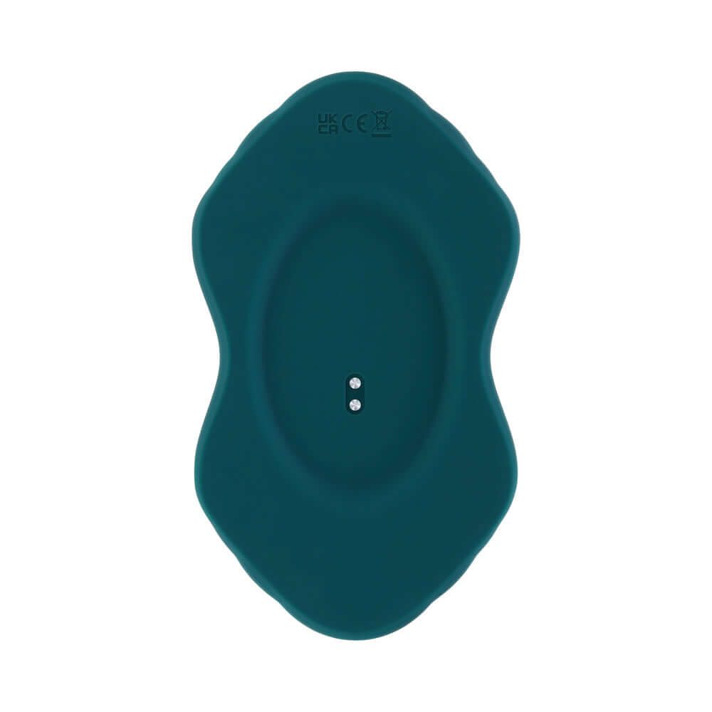 Playboy Have A Seat Rechargeable Silicone Remote-Controlled Vibrating Grind Pad Deep Teal
