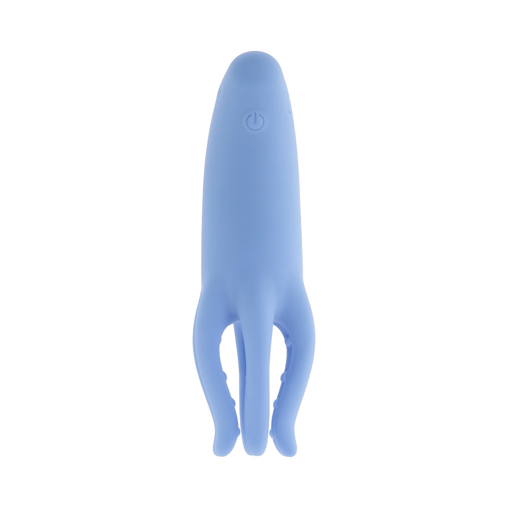 Selopa Tentacle Tickler Rechargeable Silicone Flexible Bead Vibrator Blue