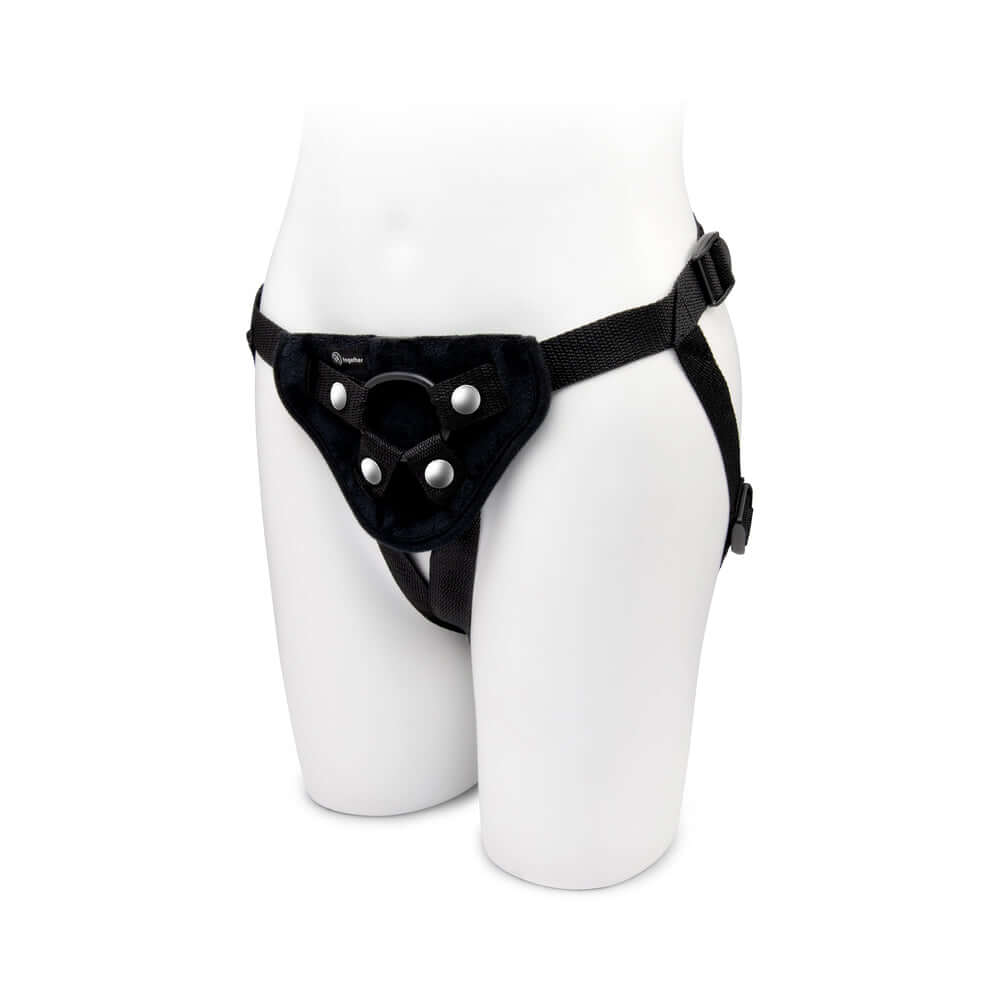 Together Pop 5 inches Silicone Dildo and Harness Set Pink