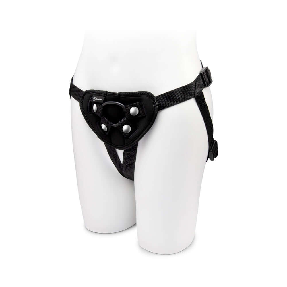 Together Duo Silicone 2-Piece 5.5 in. & 8 in. Dildo and Harness Set Purple