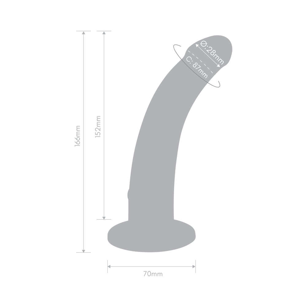 Together Tilt 6.5 inches Silicone Dildo and Harness Set Purple