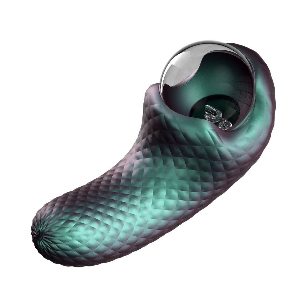 Temptasia Enchanted Serpent Dark Millenia Pulse Vibrator featuring a vibrant design and intricate details.