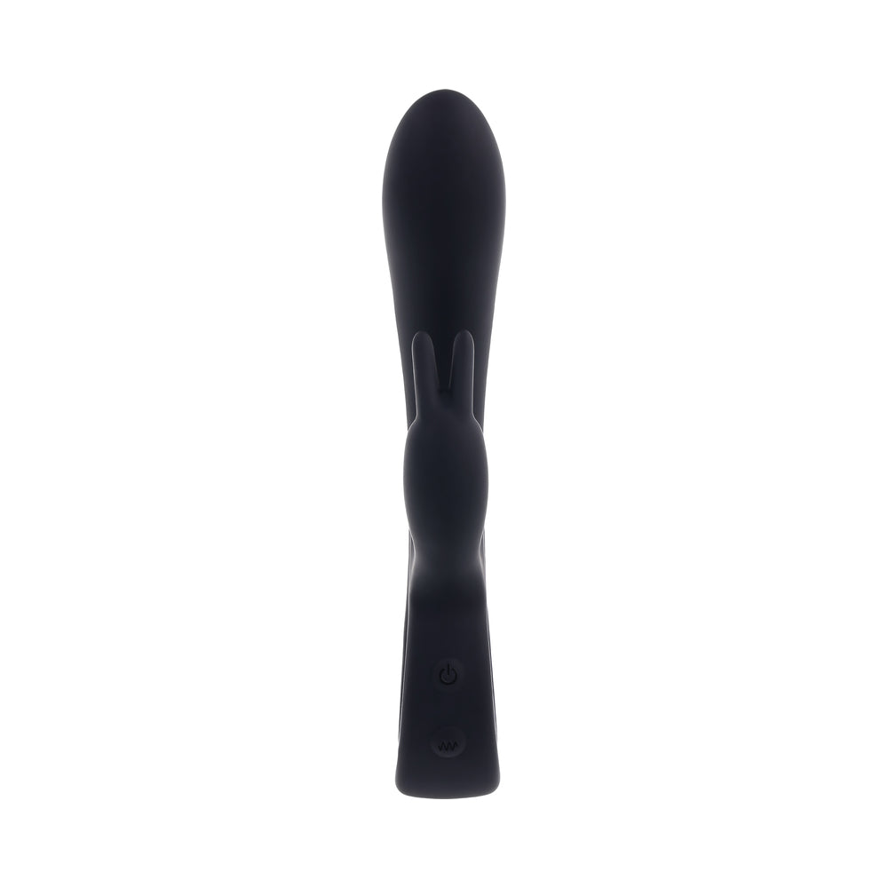 Playboy Late Night Bunny Rechageable Dual Stimulator Silicone Black