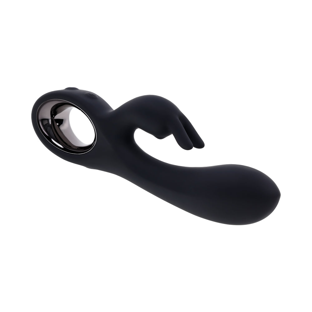 Playboy Late Night Bunny Rechageable Dual Stimulator Silicone Black
