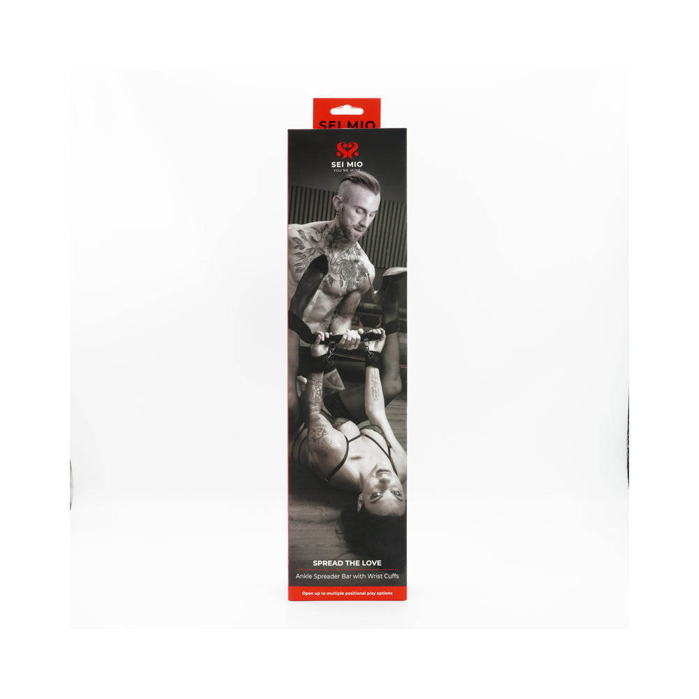 SEI MIO Spread the Love Ankle Spreader Bar with Wrist Cuffs