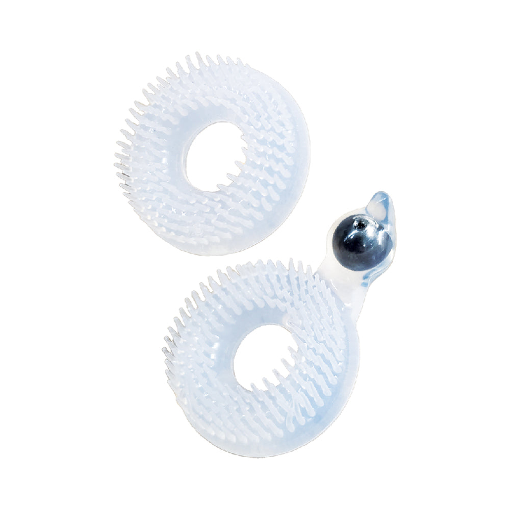 Enhancer Dual Love Rings Clear