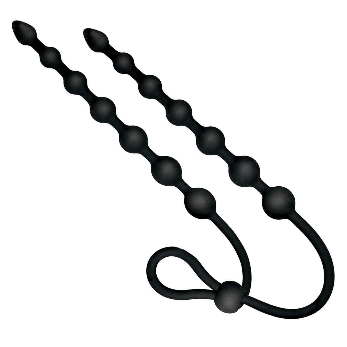 Ass-Sation Dual Silicone Anal Beads Black