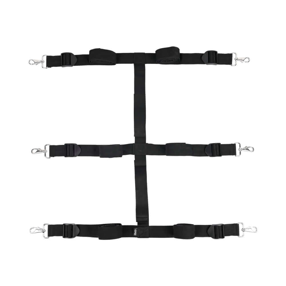 Sportsheets Edge Extreme Under the Bed Restraint System features adjustable straps and attachment points for versatile bondage.
