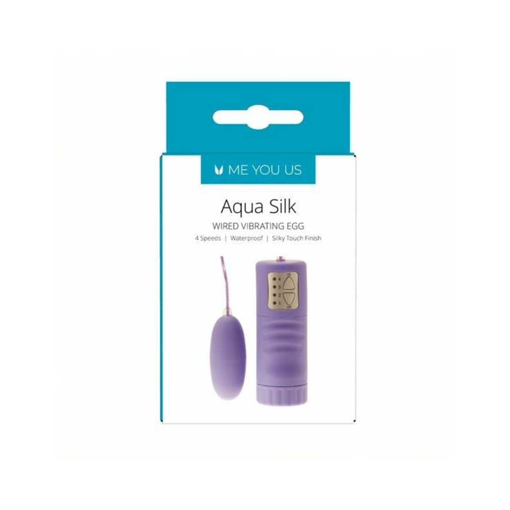 Me You Us Aqua Silk Wired Vibrating Bullet Violet