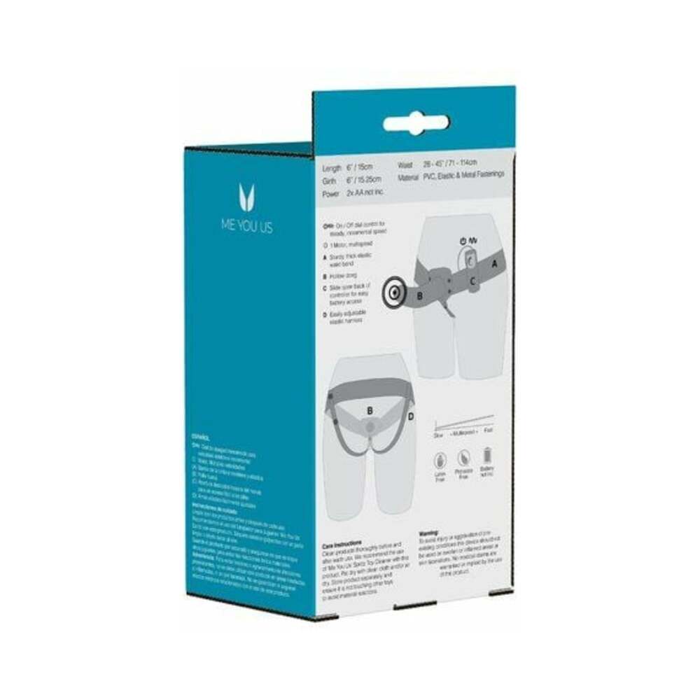 Me You Us The Extender Vibrating Hollow Strap-On Vanilla