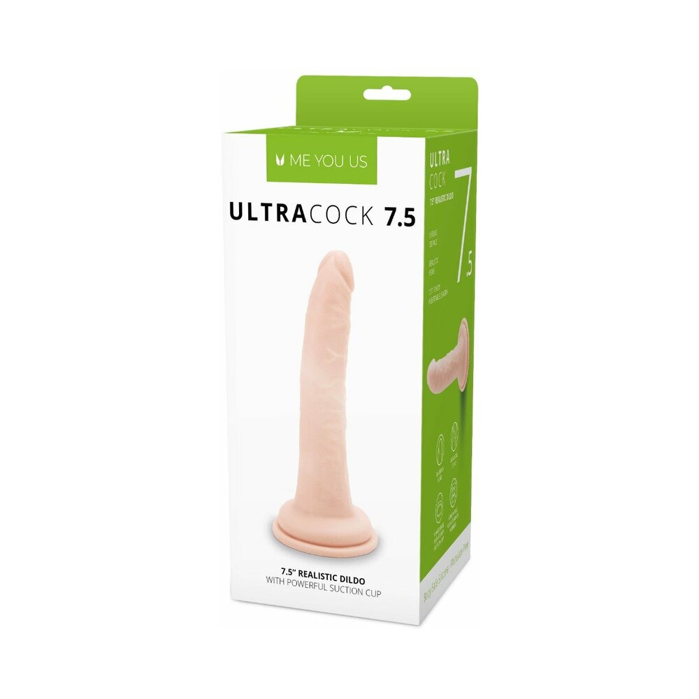 Me You Us Ultra Cock 7.5 inches Realistic Dildo Vanilla
