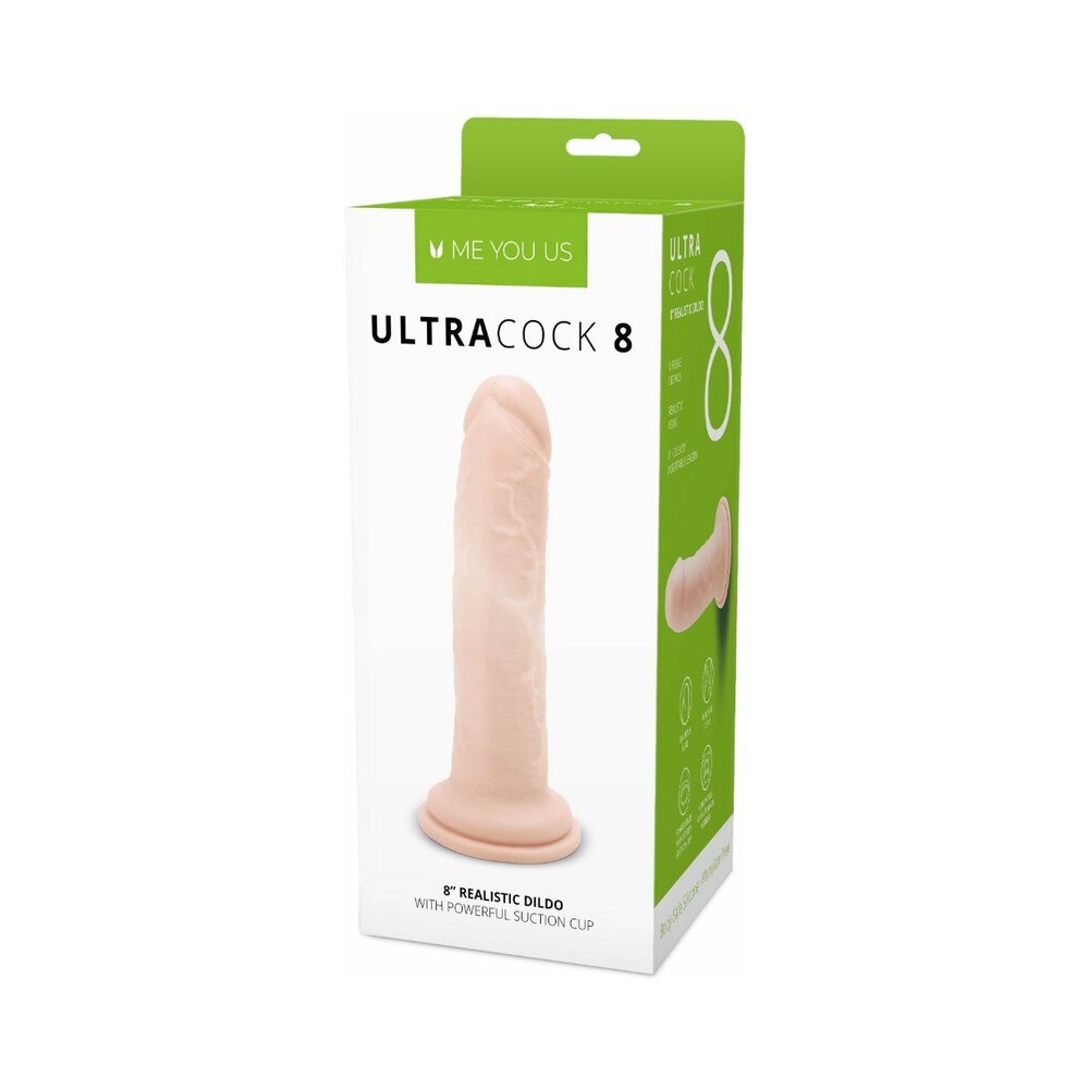 Me You Us Ultra Cock 8 inches Realistic Dildo Vanilla