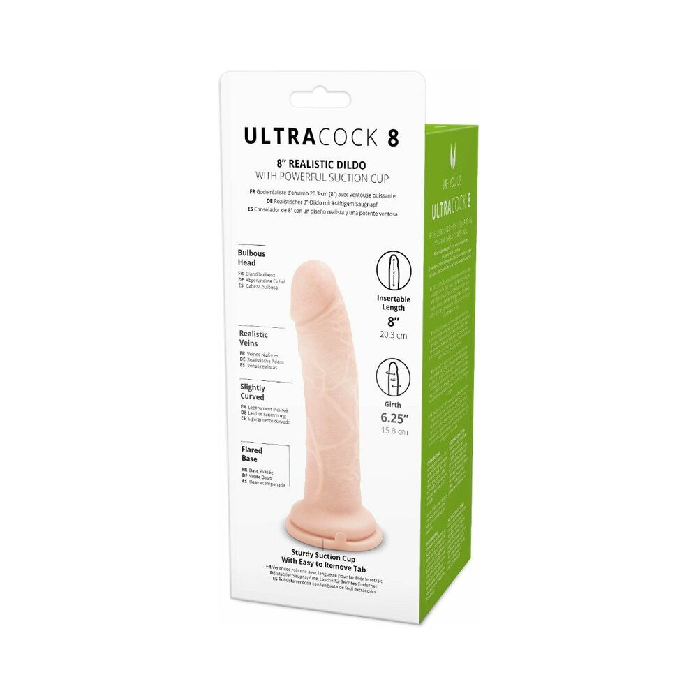 Me You Us Ultra Cock 8 inches Realistic Dildo Vanilla