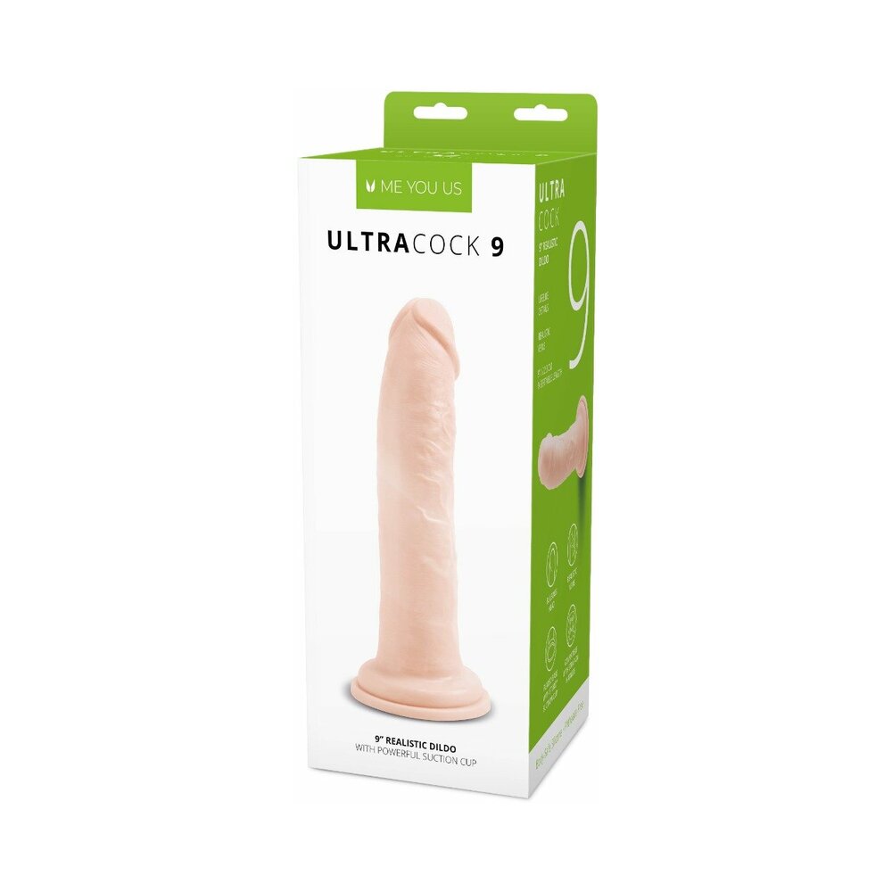 Me You Us Ultra Cock 9 inches Realistic Dildo Vanilla