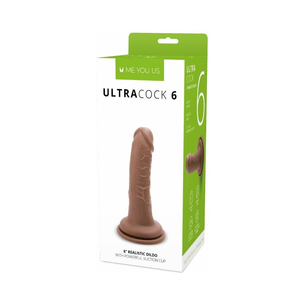 Me You Us Ultra Cock 6 inches Realistic Dildo Caramel