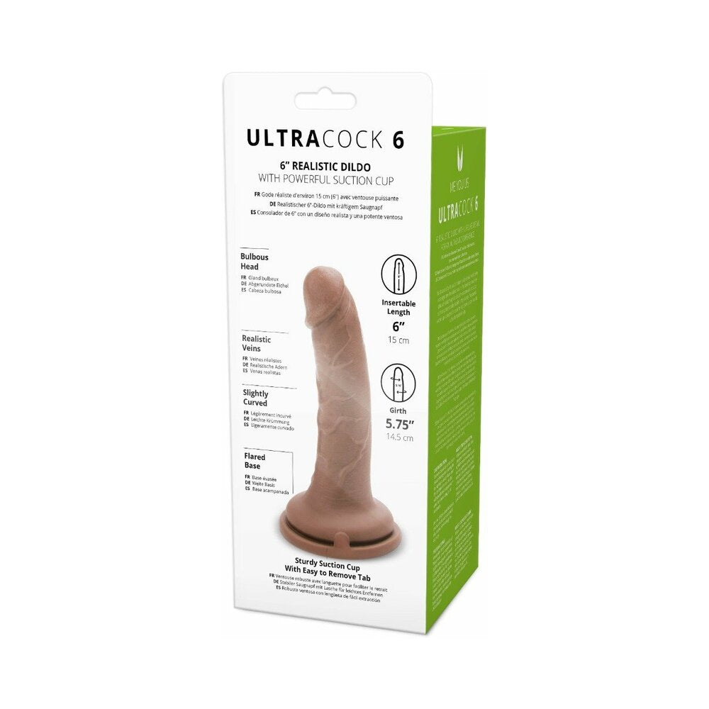 Me You Us Ultra Cock 6 inches Realistic Dildo Caramel