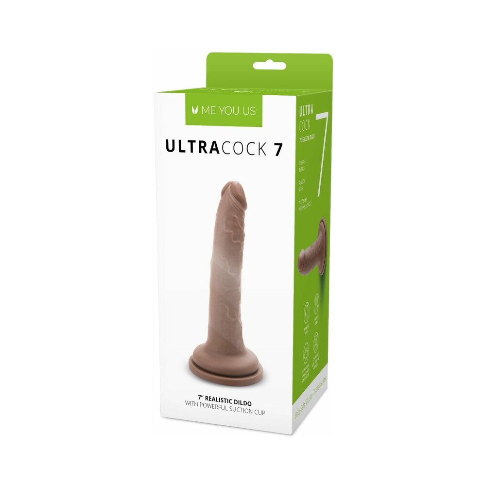 Me You Us Ultra Cock 7 inches Realistic Dildo Caramel