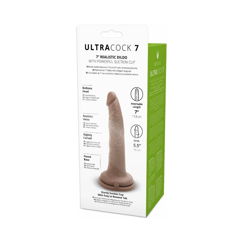Me You Us Ultra Cock 7 inches Realistic Dildo Caramel
