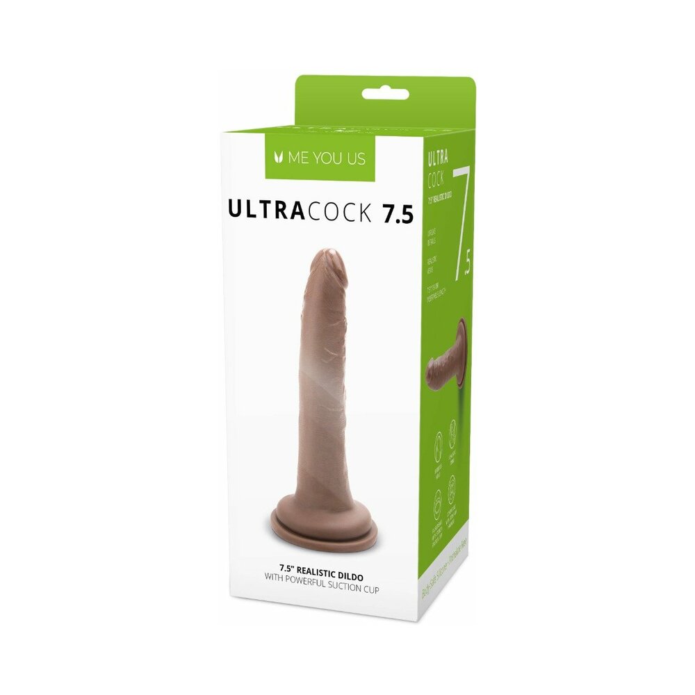 Me You Us Ultra Cock 7.5 inches Realistic Dildo Caramel