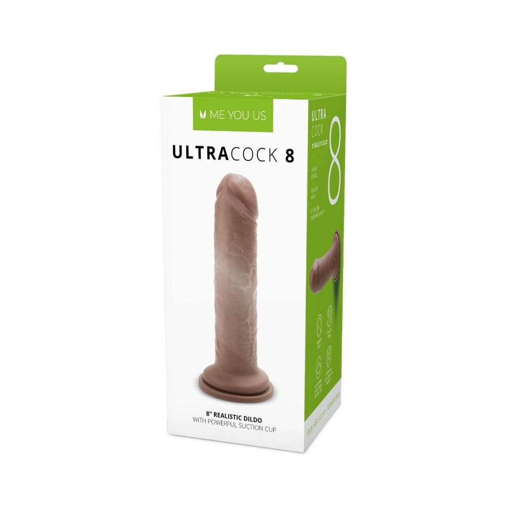 Me You Us Ultra Cock 8 inches Realistic Dildo Caramel