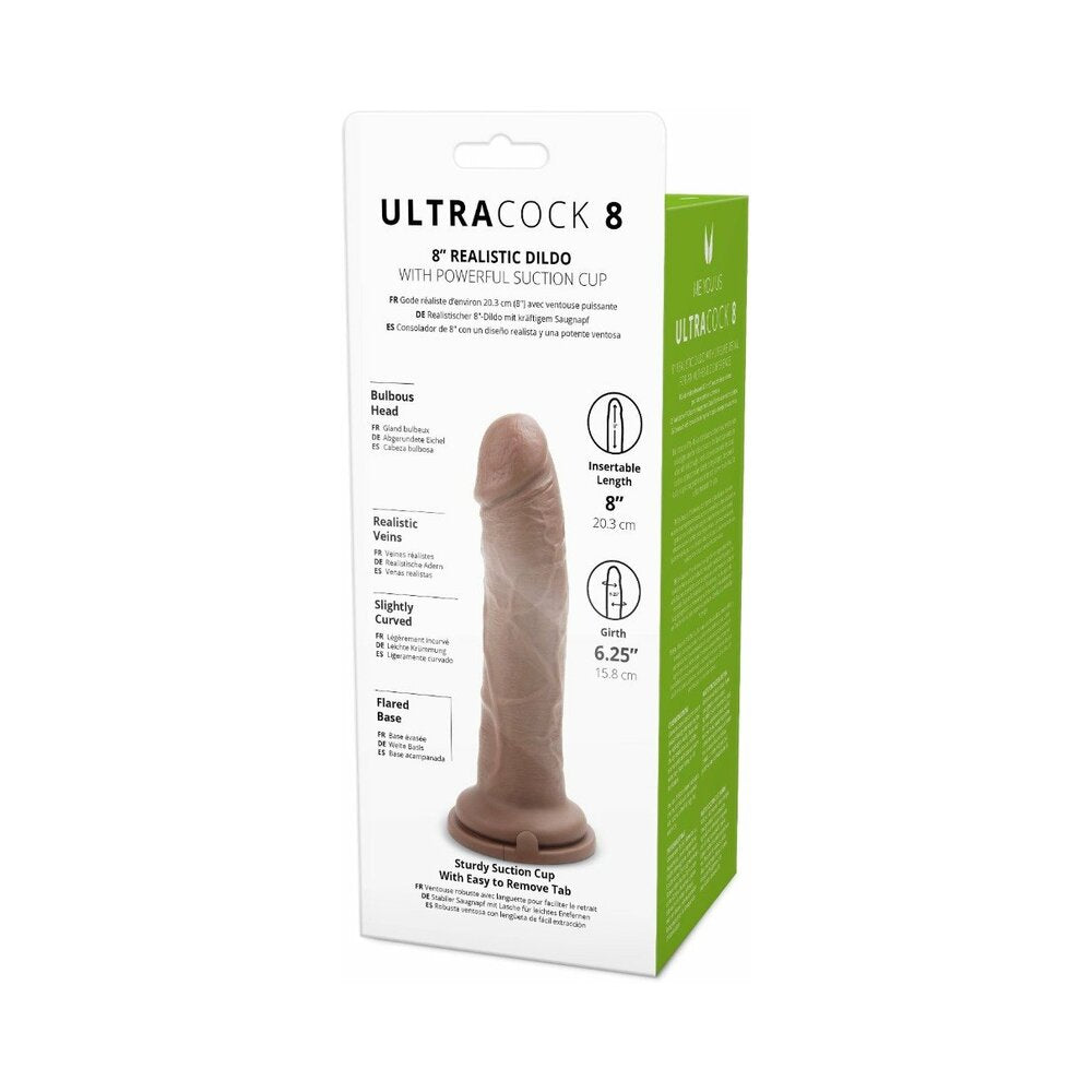 Me You Us Ultra Cock 8 inches Realistic Dildo Caramel