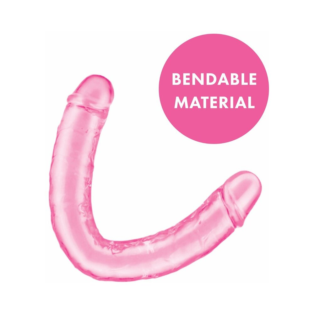 Me You Us Ultra Cock 12 inch Jelly Double Ended Dildo Pink