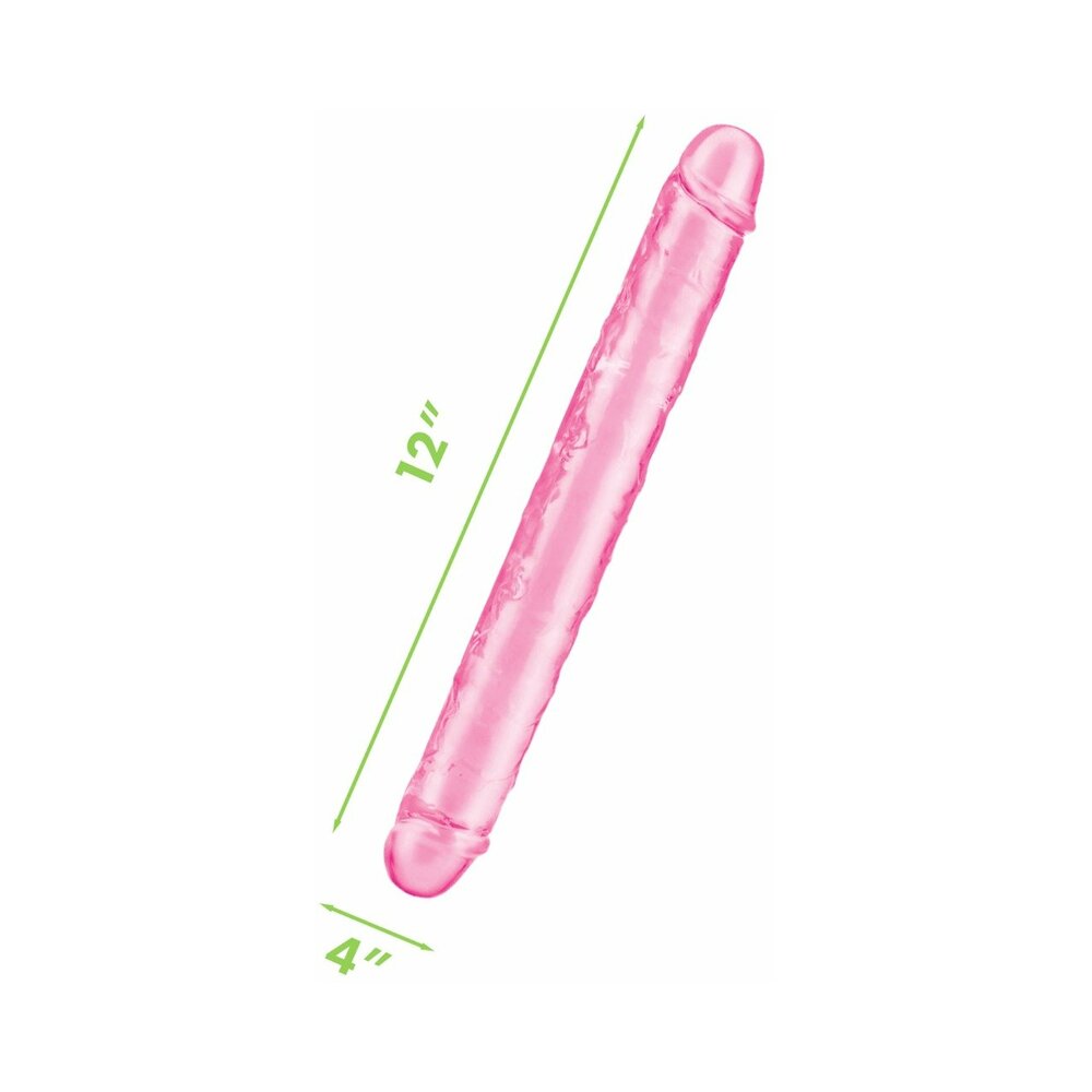 Me You Us Ultra Cock 12 inch Jelly Double Ended Dildo Pink