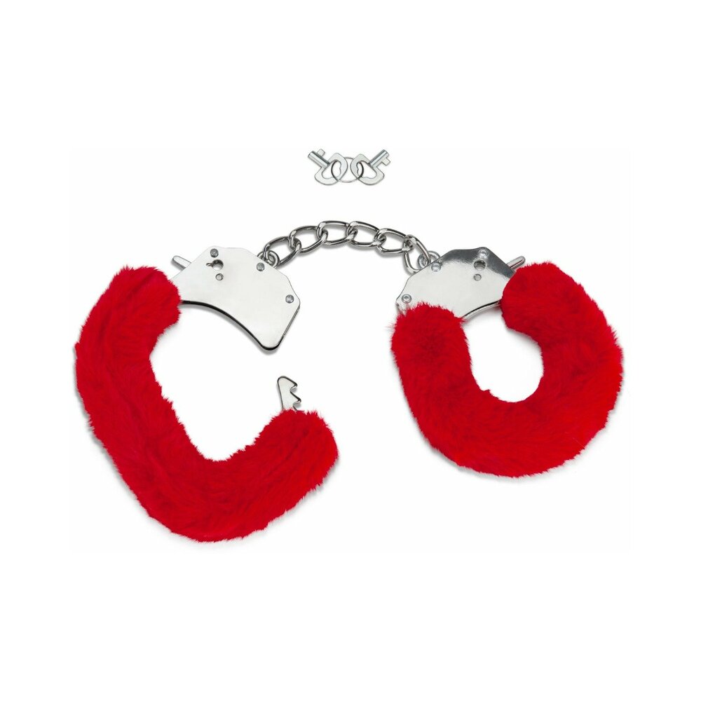 Me You Us Furry Handcuffs Red