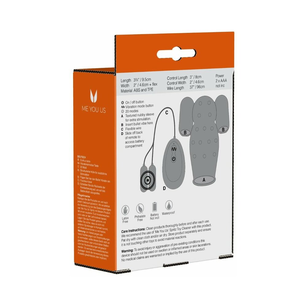 Me You Us Dual Power Vibrating Masturbation Sleeve