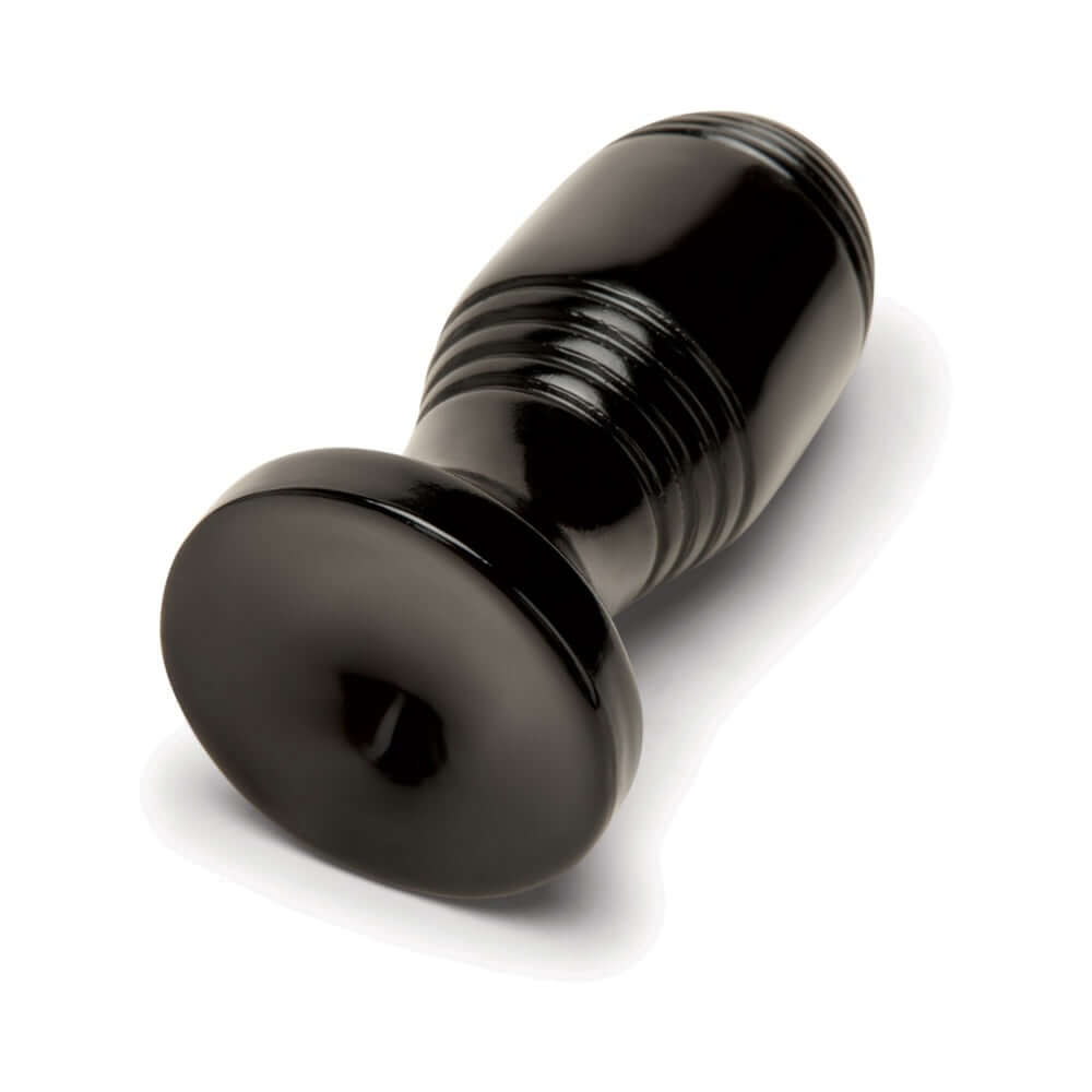Prowler RED Ribbed Plug Black showcasing ribbed texture and sleek black finish for enhanced sensation and comfort.