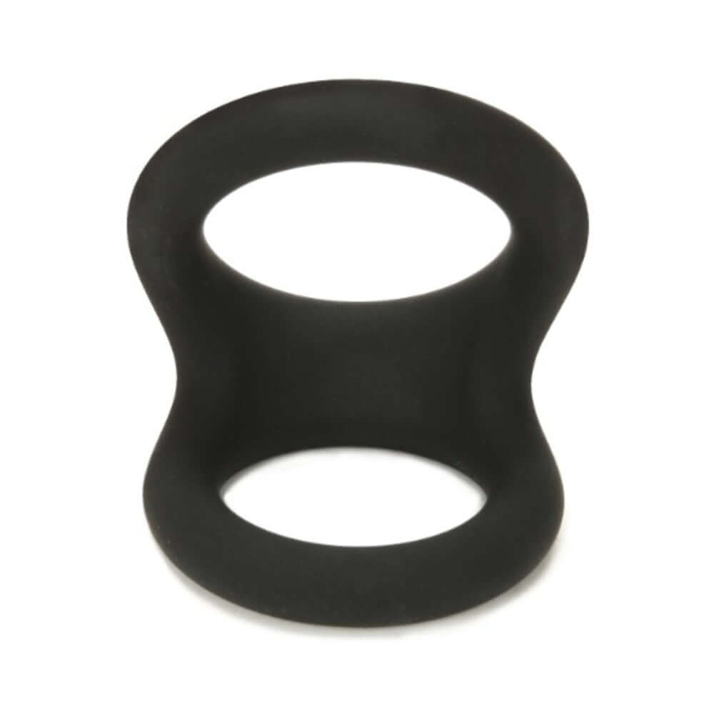 Prowler RED Tri-O Silicone Ring Black, flexible triple-ring design for support and sensation.