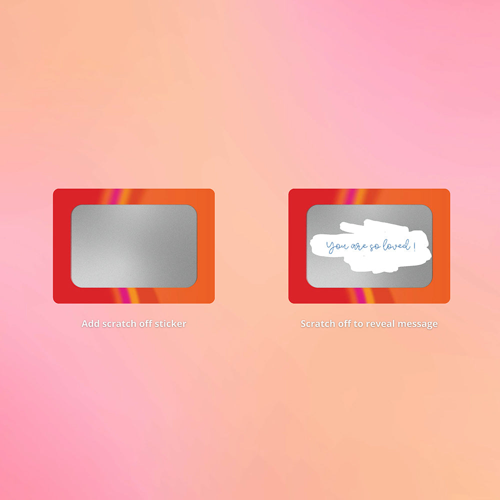 Love to Love Glimmers Scratch Off Personalized Message Kit