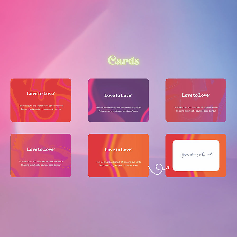 Love to Love Glimmers Scratch Off Personalized Message Kit