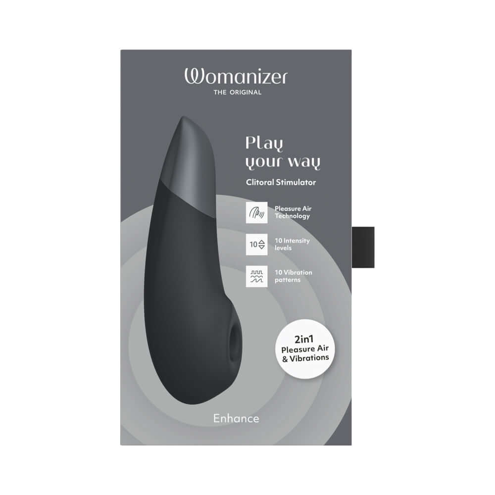 Womanizer Enhance Rechargeable Silicone Clitoral Stimulator - Black
