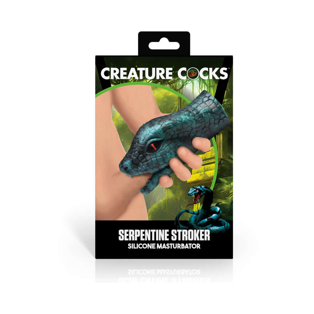 Creature Cocks Serpentine Stroker Silicone Masturbator Green