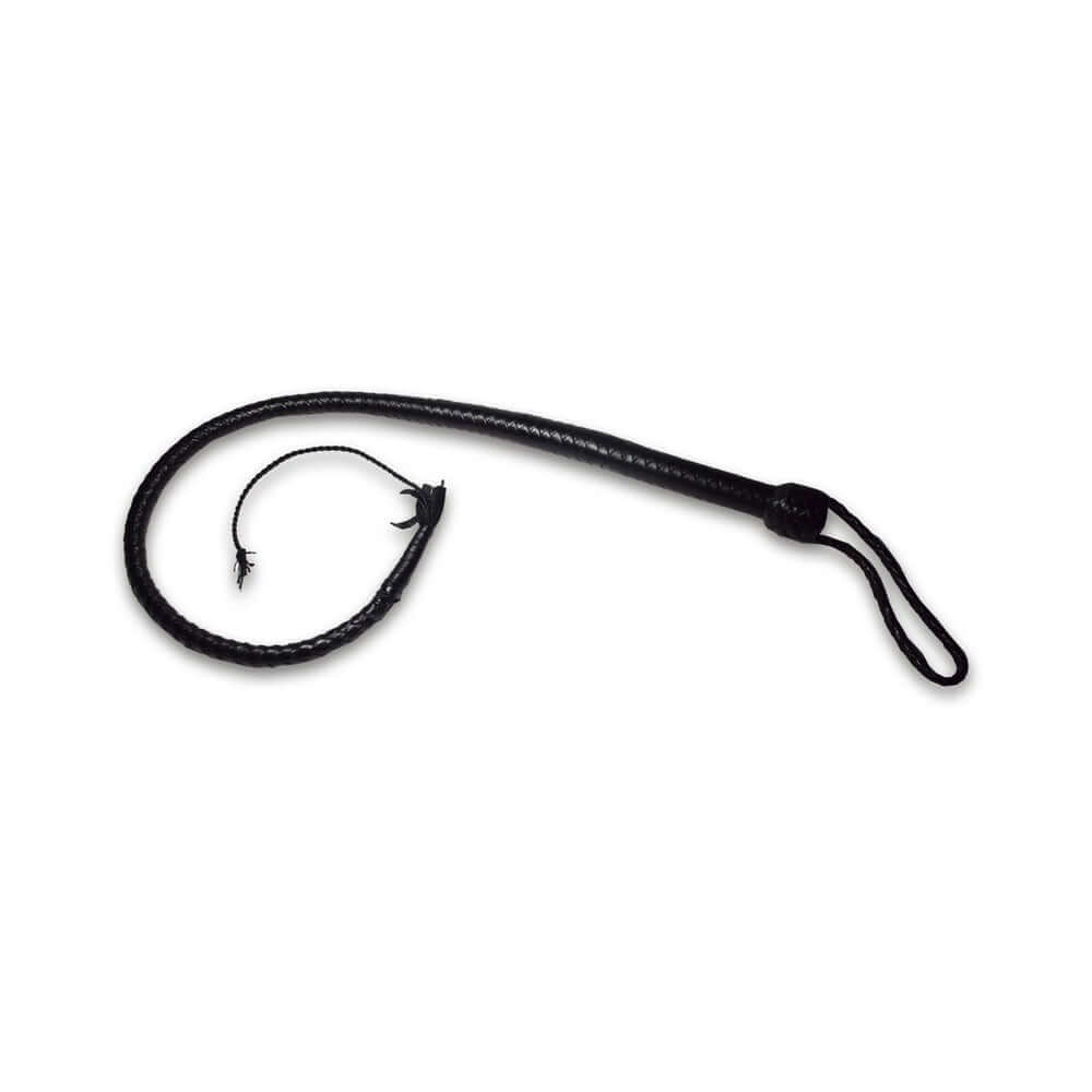 Prowler RED Turkish Knot Whip 3 ft Black, a stylish BDSM accessory for controlled impact play.